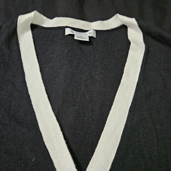 Liz Claiborne Womens Cardigan Sweater Multicolor Size XL Cotton Blend Buttons - Picture 8 of 13